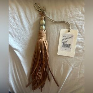 Hobo Tamborine Tassel Keychain Purse Charm